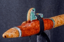 Dream Amboyna Burl Native American Flute, Minor, Mid G-4, #S5G